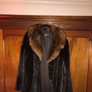 REAL MINK FUR COAT. Vintage.